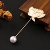 Yingyi Joyería DIY Aguja de Cobre Punteado Azul Quemado Verde Broche de Rosa Estilo Antiguo Tocados Accesorios Dinastía Han