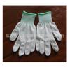 Guantes de Dedo de Nylon Antideslizante Recubiertos de PU, Guantes Recubiertos en la Palma, Guantes Blancos Antiestáticos Recubiertos de Caucho Anti-Desgaste para Protección Laboral