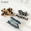 Wjia Pinça de Ácido Acético de Alta Textura Francesa Pinça de Tubarão Sentido de Alto Padrão Grampo de Cabelo Placa Traseira para Cabelo Pinça de Garra para Cabelo Prendedor de Cabelo
