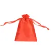 Nuevo Bolsillo con Cordón de Satén Bolsa de Empaque de Regalo Bolsa de Almacenamiento Diseño de Alta Gama Satén de Seda Simulada Bolsa de Satén