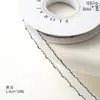 Shangjin Cinta de Seda Transparente con Borde Blanco de 1.0 cm Ramo de Flores Pajarita Cinta para Caja de Regalo DIY Cinta Floral