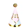 Bonito Sombrero de Cumpleaños Bola de Felpa Bola Brillante Fiesta Bebé Niños Adulto Suministros para Disfraz Sombrero de Cumpleaños Decoración de Pastel