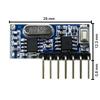 Módulo receptor superheterodino de 315 MHz con decodificación, salida de 4 vías, alto nivel, 3,3 a 5 V CC, suministro de comercio exterior.