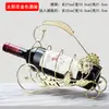 Adorno de Rejilla para Vino de Hierro Forjado Bicicleta Triciclo Rejilla para Vino Estilo Europeo Hogar Sala de Estar Sala de Modelos Estante de Exhibición Estante para Botellas de Vino Bronce Antiguo