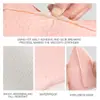 Bolsas de burbujas perladas rosas cuidadosamente seleccionadas con asas, personalizables con logo, bolsas de mensajería para ropa engrosadas a prueba de golpes con asas perforadas