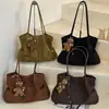Bolso Tote Grande de Capacidad Vintage Chic Ruien 2026 Nuevo Estilo Otoño Tejido Textura Casual Bolso de Hombro Único