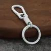 Chaveiro Anel de Rebote de Respiração Cor Sólida Simples Liga de Zinco Chaveiro de Carro Chaveiro Mosquetão Transfronteiriço