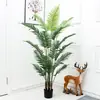Maceta de planta verde artificial Decoración de plátano de planta artificial nórdica hoja de tortuga estilo ins sala de estar decoración interior grande