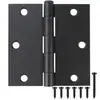 Comercio Exterior Amazon Norteamericano Civil Bisagra Plana Silenciosa Ángulo Recto Accesorios de Ferretería Negros Puerta de Madera Bisagra de Hoja Suelta