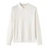 Camisa Polo 100% Lyocell Tencel para Hombre, Estilo Otoño e Invierno, Cuello Camisero, Manga Corta, Top de Punto Versátil Business Casual