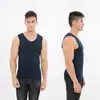 Chaleco térmico sin costuras para hombre con forro polar, hecho de terciopelo alemán, engrosado para invierno, chaleco sin mangas, camiseta base térmica, camiseta sin mangas