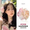 Presilhas de Cabelo Amarelas para Fotos de Verão, Acessórios de Ilha, Presilhas Florais de Lado para Férias, Enfeites de Cabelo Atmosféricos, Presilhas de Bico de Pato