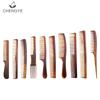 Venta al por mayor del fabricante Peine Plano de Dos Colores Ámbar Peine de Peluquería Peine Empujador para Cortar el Cabello Dientes Finos Doble Cara Peine Mango