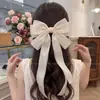 Pinza para el pelo de cinta tipo moño para mujer, tamaño grande para cabello grueso, sensación de alta gama, elegante pinza de garra para la parte posterior de la cabeza, accesorio de pelo elegante