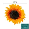 Flor de Girasol Artificial de Pétalos Finos Cabeza de Flor Falsa Decoración de Girasol Estilo Tema Monet Pared de Registro Foto