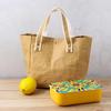 Bolsa de Papel Kraft Lavable para Almuerzo Bolsa para Lonchera Japonesa Bolso Tote Portátil para Almuerzo Bolso de Mano Nuevo Transfronterizo