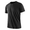 Camiseta de Hombre Nueva de Verano de Seda de Hielo de Manga Corta para Mujer Malla Color Sólido Secado Rápido Transpirable Absorbente de Sudor Deportiva T Pareja 8059