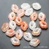 Colgante de Cerradura de Bebé de Jade 13X18mm Jade Flor Flotante Natural Colgante de Cerradura Ruyi Accesorios para Pulsera y Collar DIY