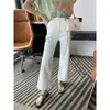 Teto modelador~!! Jeans de renda microflare quatro-way stretch slim para mulheres, estilo fino de verão, calça nova 2026
