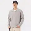Cárdigan de punto a cuadros retro con cuello de solapa, nueva colección otoño/invierno 2026 para hombre, estilo moderno y relajado, chaqueta suéter de alta gama