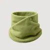 Bufanda protectora para el cuello de polar de doble cara para padres e hijos, bufanda cálida, chal pequeño, otoño e invierno