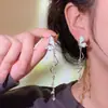 Pendientes Largos con Borlas de Circonita Brillante Ultra-Exquisitos para Mujer Estilo Nuevo 2026 Elegantes Exagerados Lujo Ligero Pendientes de Alta Gama