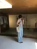 Venta de Liquidación, Sin Devoluciones ni Cambios, Novedad Primavera 2026 Coreanos Dongdaemun M*Ia Color Sólido Adelgazantes Rectos de Pierna Ancha Pantalones Largos