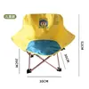 Silla Plegable de Dibujos Animados Luna para Exteriores Infantil Camping Padre-Hijo Respaldo Portátil Pequeña Silla Patio Casa Silla de Ocio