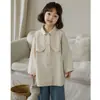 Abrigo de Niña Wulibu Otoño Moda Infantil Transpirable Estilo Bosque Holgado Gabardina Agradable al Tacto Chaqueta Dulce para Niña