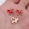 13x13mm 0.55g Aleación Multicolor Goteo Gato Pulsera Colgante Pendientes Collar Accesorios de Joyería DIY