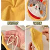 Linda Toalla de Mano Toalla de Mano de Cocina Colgante Absorbente de Agua para Inodoro Espesada de Tres Capas Paño de Limpieza Pañuelo de Mano Infantil para el Hogar