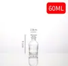 Botella de Reactivo de Vidrio Engrosada Transparente Esmerilada Boca Ancha Botella Experimento Químico Reactivo de Alcohol Botella de Reactivo de Vidrio Marrón