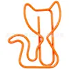 Fábrica de origen transfronteriza 6 colores forma de nota alta protección del medio ambiente recubierto de plástico color especial clip para papel forma especial clip para papel metálico en stock