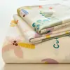 Modelo nuevo 2026 sábana de gasa de doble capa pieza individual dormitorio funda de almohada individual/doble juego de tres piezas no algodón puro todo algodón apto para todas las estaciones