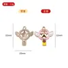 Série Qk126 Pingente de Diamante com Gotejamento de Óleo Desenho Animado Acessórios para Joias de Liga de Zinco DIY Brincos Brincos Pulseira Pingente Lote