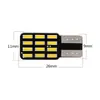 Nova luz de placa de licença T10 4014 12SMD de um lado decodificada luz de largura luz de leitura luminosa de um lado 12V