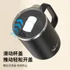 Taza de acero inoxidable 304 transfronteriza con tapa, taza de café de alta estética para oficina, taza de té con asa, vaso para beber