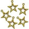 5 Cores DIY Acessórios de joias de liga retrô pingente de estrela oca Pingente Direto da Fábrica 15 * 13MM L339