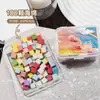 Mini Bloque de Tofu Esponja Herramienta para Uñas Artísticas Rubor Degradado Uña Pinza Metálica para Uñas Herramienta para Uñas