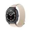 Para Samsung Galaxy Watch Ultra Correa de Bucle de Nailon Alpino Conector de Acero Inoxidable Costura