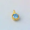 Pingente de Diamante Único em Prata S925 Cravejado com Zircônia Diamante Acessórios Coloridos Pacote de Materiais para Pulseira Colar Artesanal DIY Pingente Pequeno