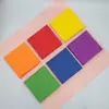 Venda Direta de Fábrica Multicor 33*33cm Papel Toalha Guardanapo Impresso em Cor Única Toalha Quadrada Colorida Papel Colorido Puro