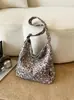 Bolso tote retro estilo coreano con estampado de leopardo y estrellas para mujer, nueva colección 2026, gran capacidad, moderno, casual y adecuado para ir al trabajo, se puede llevar como bolso de hombro o bolso cruzado