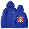 ONE PIECE ONE PIECE Monkey D. Sudadera con Capucha y Estampado Térmico 2D Divertida de Luffy Transfronteriza