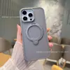Capa Rotativa Magsafe Magnética para Celular Apple 17Pro iPhone16 Fosca com Toque de Pele