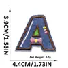 Adesivos de Tecido Bordados com 26 Letras em Inglês, Adesivos de Patch, Jeans Laváveis Sem Costura, Patches para Decoração de Roupas, Adesivos para Bagagem