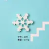 Accesorios de Copo de Nieve Blancos de Resina Engrosada de Alta Calidad Accesorios Navideños para Bricolaje Guantes Accesorios para el Cabello Set Transfronterizo