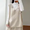 Outono/Inverno Roupa Exterior Colete 100% Lã Mercerizada para Mulheres Cardigan Externo Tricô Flores 3D Solto Preguiçoso Colete Suéter