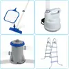 Acessórios para Piscina Equipamentos para Piscina Suporte para Bomba de Filtro de Piscina Escada de Piscina Conjunto de Limpeza para Bomba de Piscina