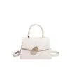 Bolsa Quadrada Pequena Portátil de Nicho Estilo Coreano Atacado Bolsa Feminina Inverno 2025 Nova Bolsa de Ombro Xadrez Moda Fechadura Bolsa Transversal